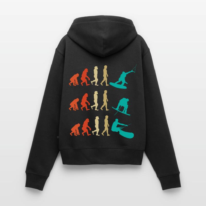 Cadeau d'évolution de wakeboard Sweat à capuche zippé Premium bio Femme