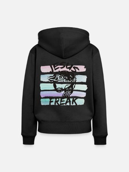 Jesus Freak - Frauen Premium Bio Zip Hoodie - 