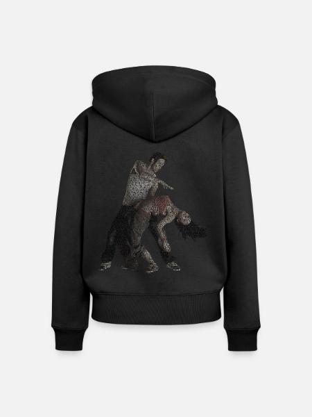 bachata dance geschichte geschenkidee - Frauen Premium Bio Zip Hoodie - Schwarz