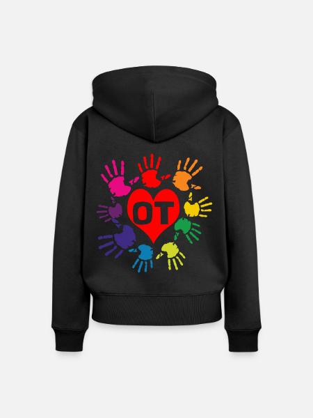 Therapie - Frauen Premium Bio Zip Hoodie - Schwarz