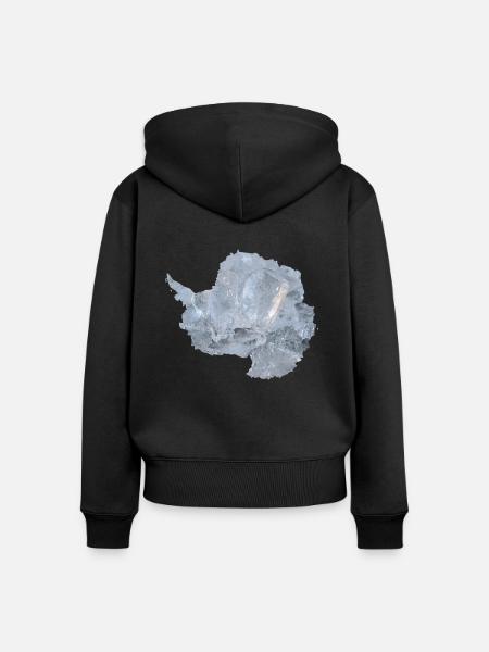 Antarktis - Frauen Premium Bio Zip Hoodie - Schwarz
