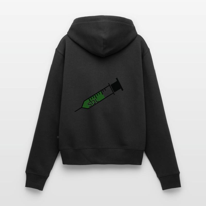 Code for software as a gift and idea sql Women's Premium Organic Zip Hoodie