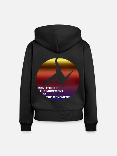 Parkour - Frauen Premium Bio Zip Hoodie - Schwarz