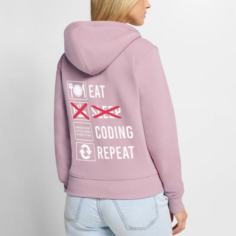 Cadeau de programmation de code Sweat à capuche zippé Premium bio Femme