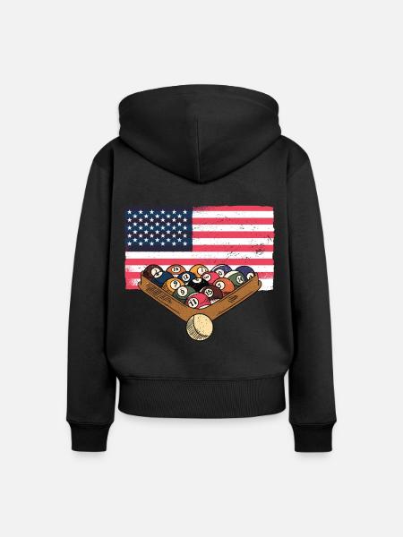 Billard - Frauen Premium Bio Zip Hoodie -