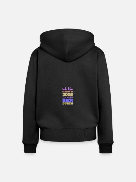 2005 - Frauen Premium Bio Zip Hoodie - Schwarz