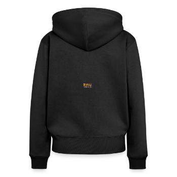 1992 Vintage Meilenstein Retro - Frauen Premium Bio Zip Hoodie - Schwarz - Hinten - Julia (174cm)