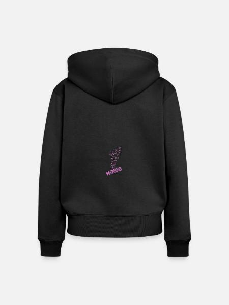 Wasser Minoo - Frauen Premium Bio Zip Hoodie - Schwarz