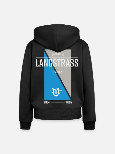 Langstrass Edition - Frauen Premium Bio Zip Hoodie - Schwarz
