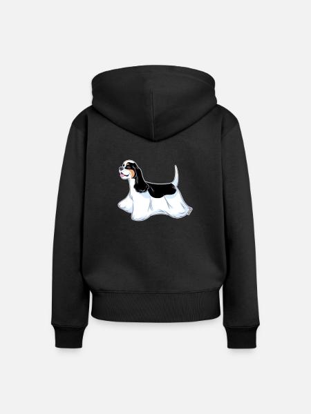 AmCocker 6 - Frauen Premium Bio Zip Hoodie - Schwarz