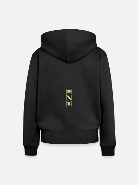 Geburt Hennry - Frauen Premium Bio Zip Hoodie - Schwarz