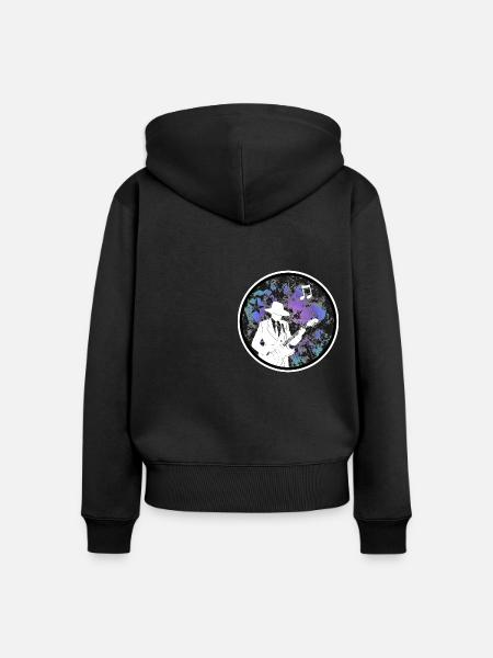 Gitarrist - Frauen Premium Bio Zip Hoodie - Schwarz