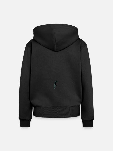 Sylt Silhouette - Frauen Premium Bio Zip Hoodie - Schwarz