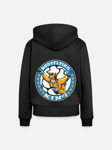 Indoor-Skydiving - Frauen Premium Bio Zip Hoodie - Schwarz
