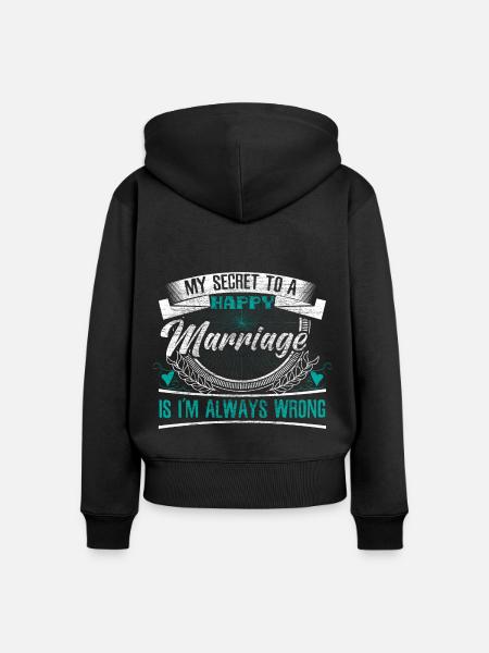 Ehe - Frauen Premium Bio Zip Hoodie - Schwarz
