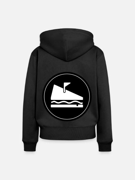 Sandwich Food - Frauen Premium Bio Zip Hoodie - Schwarz