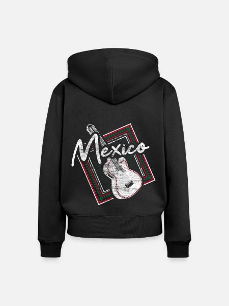 Mexiko Mexikaner Staat - Frauen Premium Bio Zip Hoodie - Schwarz