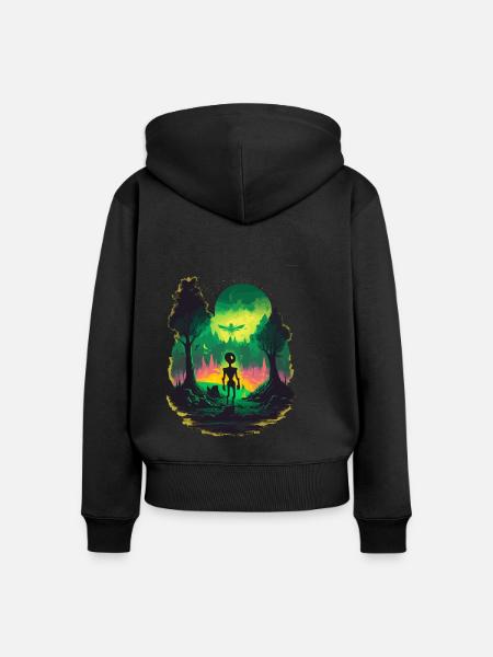 Geschenke - Frauen Premium Bio Zip Hoodie - Schwarz