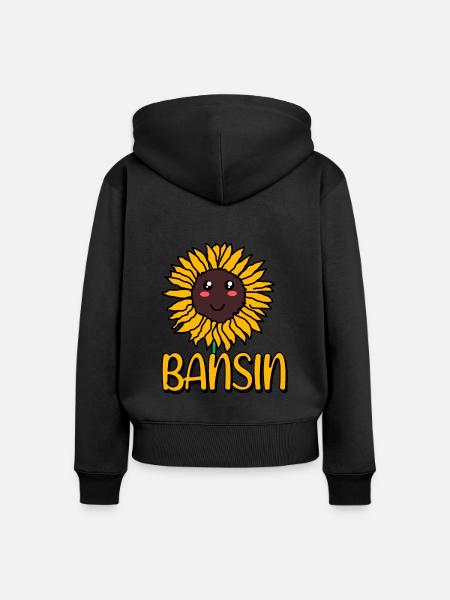 Bansin - Frauen Premium Bio Zip Hoodie - Schwarz