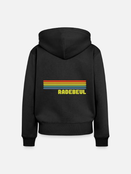 Radebeul - Frauen Premium Bio Zip Hoodie - Schwarz