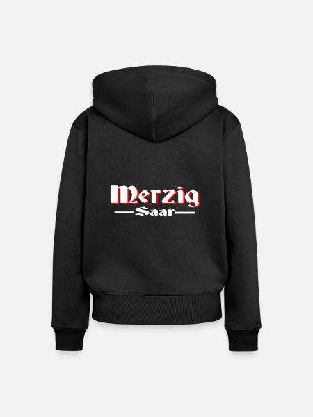 merzig saar - Frauen Premium Bio Zip Hoodie - Schwarz