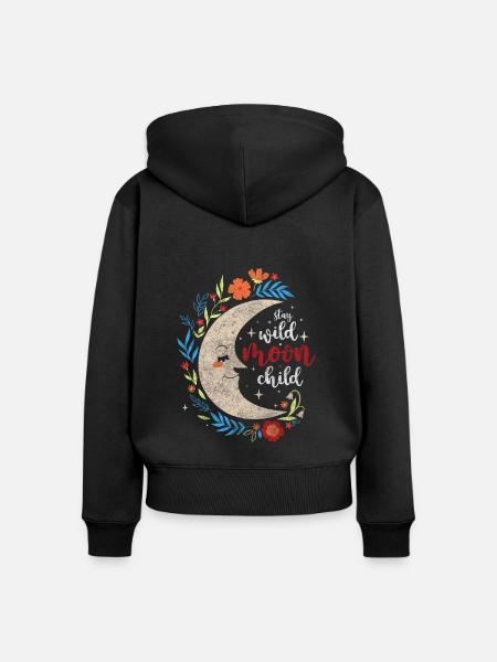 Symbol Sonne Religion Elemente - Frauen Premium Bio Zip Hoodie - Schwarz
