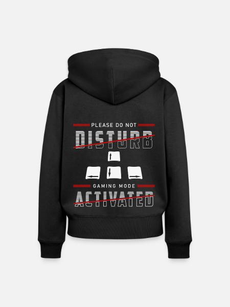 Gamer Liga - Frauen Premium Bio Zip Hoodie - Schwarz