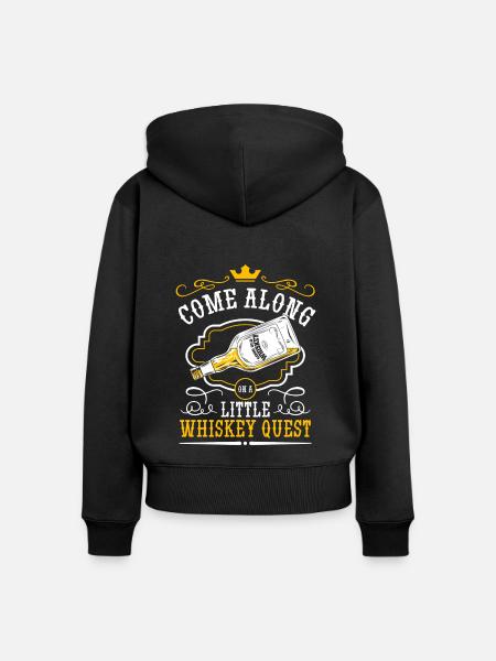 Rum Trinken Trinker - Frauen Premium Bio Zip Hoodie - Schwarz