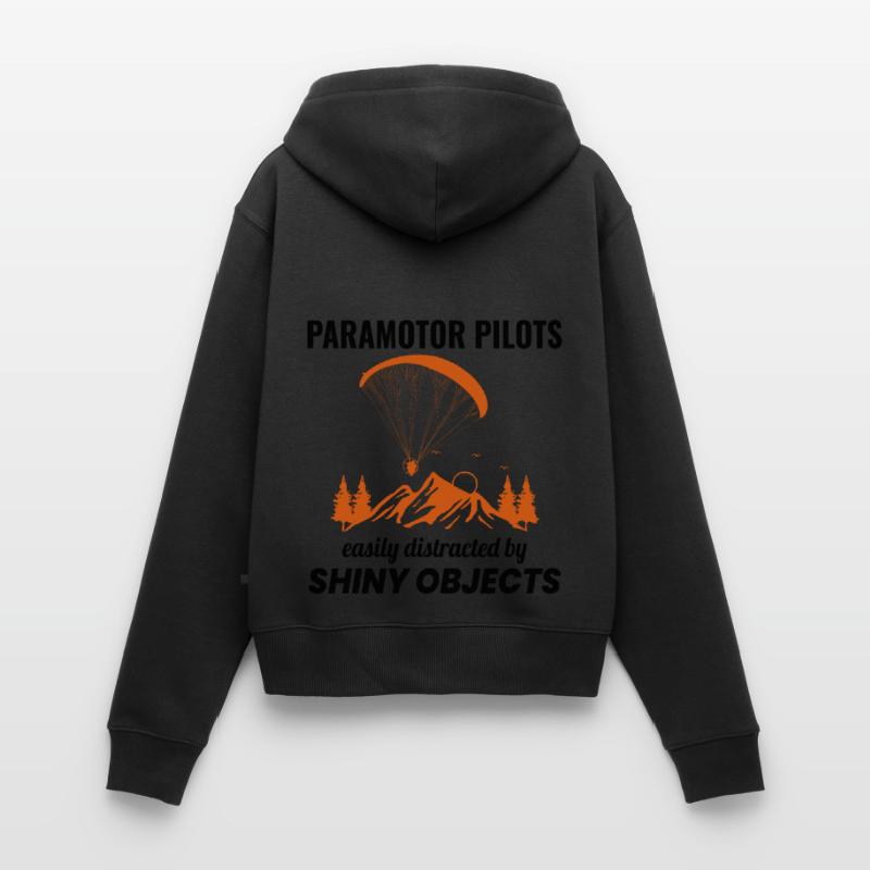 Paramotor Pilot Paramotoring Powered Paraglider Women's Premium Organic Zip Hoodie