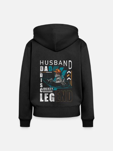 Discjockey Feiern - Frauen Premium Bio Zip Hoodie - Schwarz
