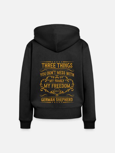 Schäferhund Diensthund - Frauen Premium Bio Zip Hoodie - Schwarz