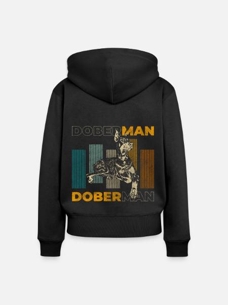Kampfhund Haustier - Frauen Premium Bio Zip Hoodie - Schwarz