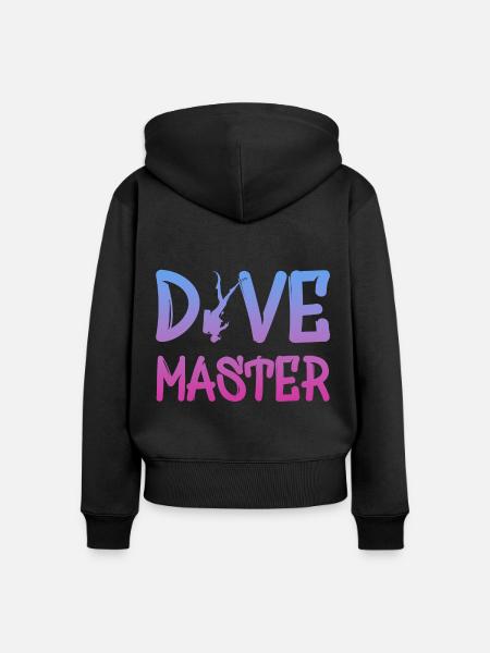 Dive Master, Tauchlehrer - Frauen Premium Bio Zip Hoodie - Schwarz