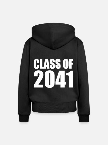 Class of 2041 - Frauen Premium Bio Zip Hoodie - Schwarz