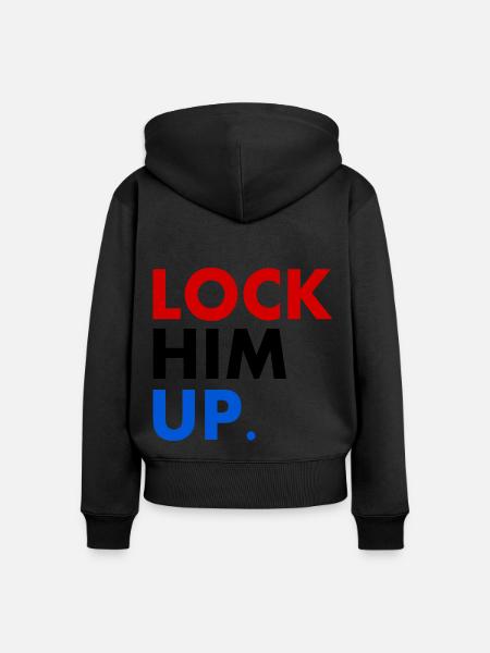Lock him up - Frauen Premium Bio Zip Hoodie - Schwarz