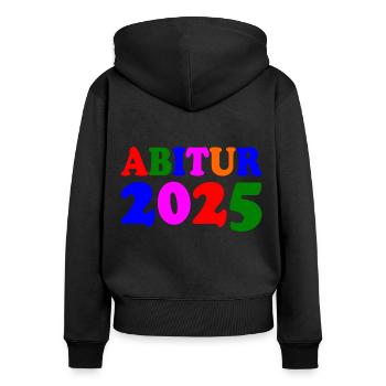 Abitur 2025 - Women's Premium Organic Zip Hoodie - black - Back - Julia (174cm)