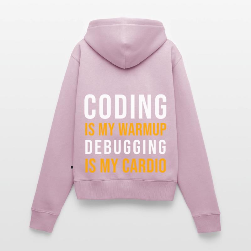 Coder Developer Programmer Coding IT Computer Women's Premium Organic Zip Hoodie