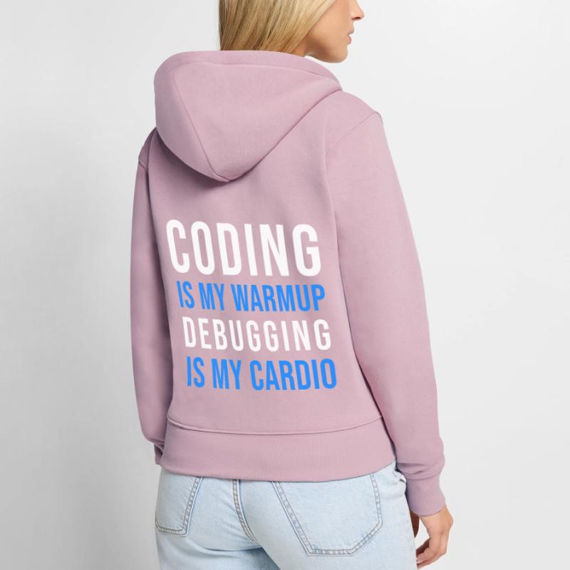 Coder Developer Programmer Coding IT Computer Women's Premium Organic Zip Hoodie