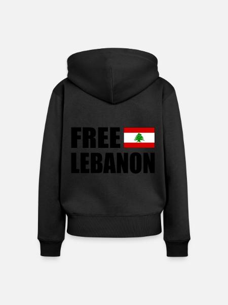 Free palestine - Frauen Premium Bio Zip Hoodie - Schwarz