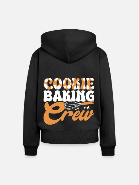 Backen Bäcker Bäckerei - Frauen Premium Bio Zip Hoodie - Schwarz