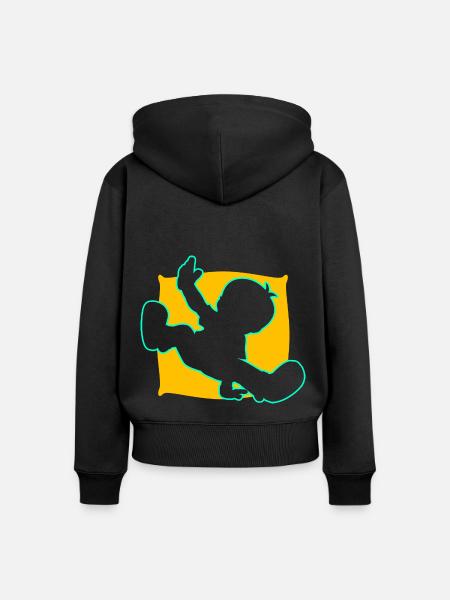 Breakdance Junge Breakdancer Tanzen - Frauen Premium Bio Zip Hoodie - Schwarz