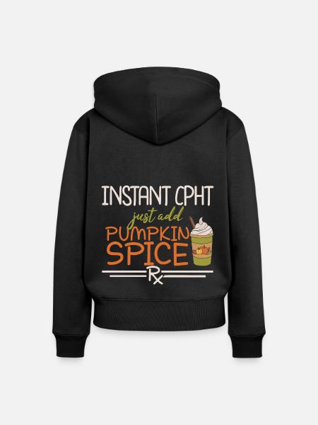 Instant CPHT | Apotheke - Frauen Premium Bio Zip Hoodie - Schwarz