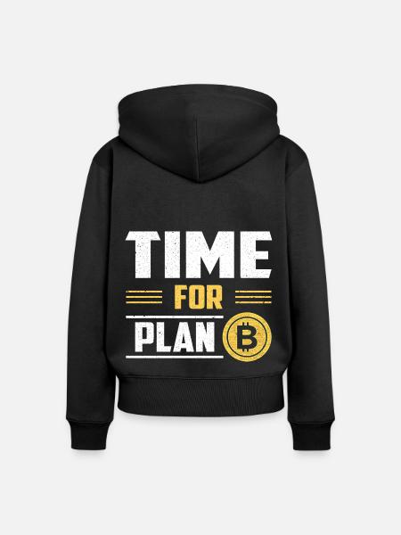 Bitcoin Krypto Blockchain Kryptowährung BTC - Frauen Premium Bio Zip Hoodie - Schwarz