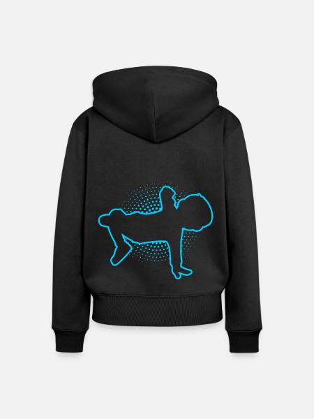 Breakdance Junge Breakdancer Tanzen - Frauen Premium Bio Zip Hoodie - Schwarz