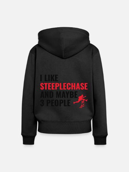 Hindernislauf Hindernislauf Leichtathletik - Frauen Premium Bio Zip Hoodie -