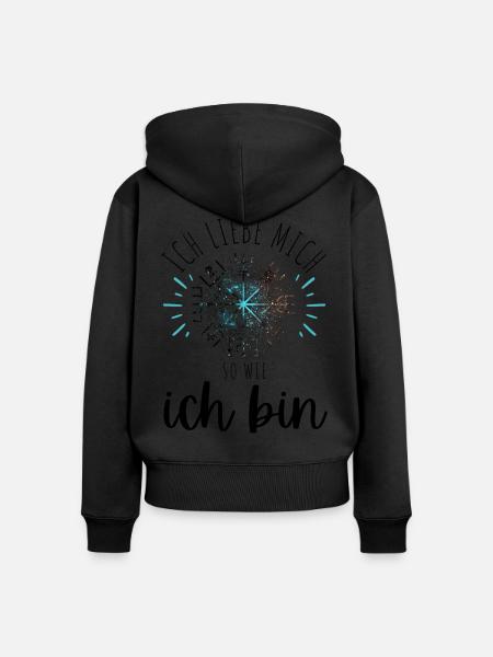 Wegweiser Motivation - VEGVISIR - Frauen Premium Bio Zip Hoodie - 