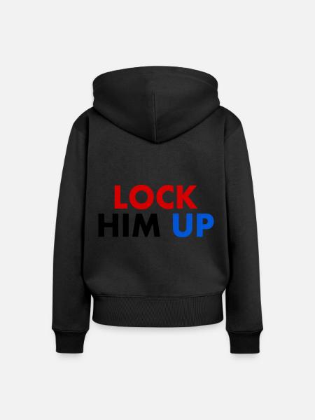 Lock him up - Frauen Premium Bio Zip Hoodie - Schwarz