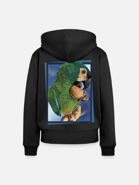 Das Maracanã - Frauen Premium Bio Zip Hoodie - Schwarz