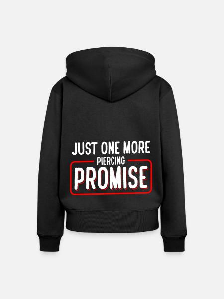 Piercing Schmuck Studio - Frauen Premium Bio Zip Hoodie - Schwarz