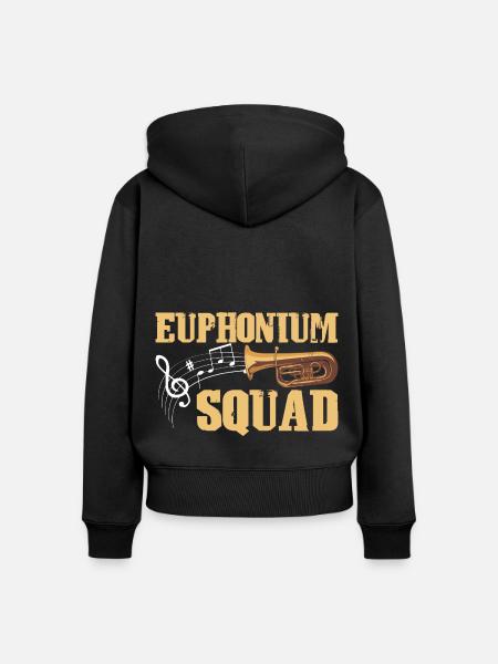 Euphonium Euphoniumspieler Blechbläser Euphonist - Frauen Premium Bio Zip Hoodie - Schwarz